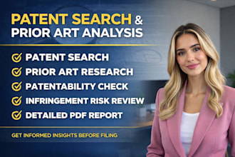 do patent search with prior risk analysis