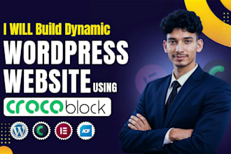 build custom dynamic wordpress website using crocoblock