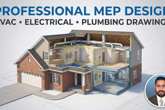 create hvac, electrical, and plumbing mep drawings