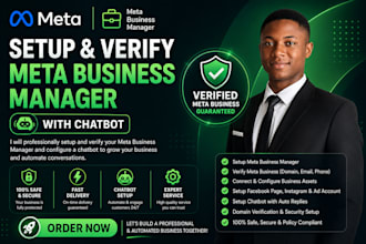 setup and verify meta business manager with chatbot