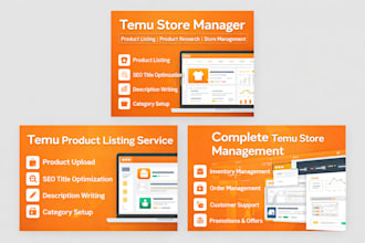 manage your temu store professionally complete management