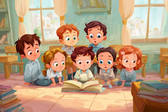 design children book illustration and cover children story