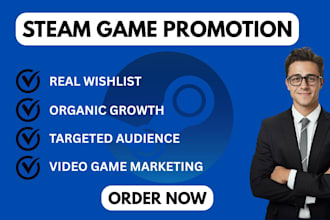 steam game promotion steam game marketing steam wishlist pc game prormo