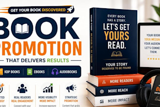 promote your amazon KDP book, ebook or audiobook