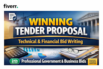 write a winning tender, bid proposal with professional technical, financial doc