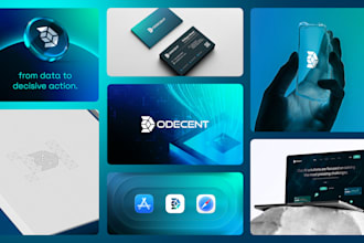 design a modern tech logo and saas startup brand identity