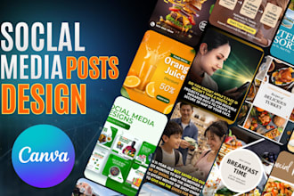 do professional canva design for social media canva template
