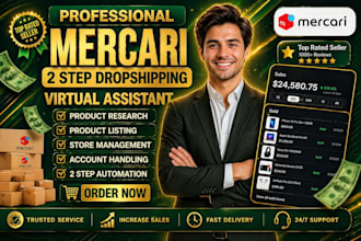 expert mercari 2step dropshipping on profit share USA store