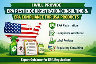 provide epa pesticide registration consulting and epa compliance for USA product