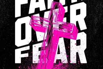 create a modern christian church logo and jesus t shirt design