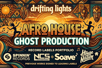 produce afro house for you in ableton