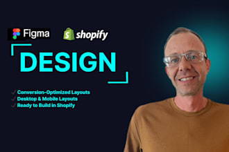 design a conversion optimized shopify store in figma
