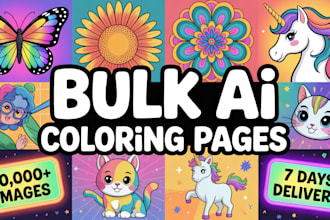 generate bulk ai coloring book images for etsy and pod sellers