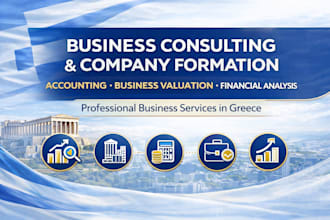 do consulting, company formation, accounting and valuation in greece
