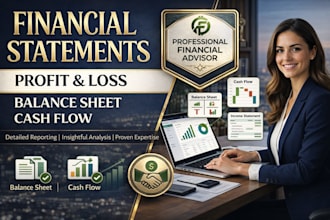 prepare financial statements profit or loss balance sheet