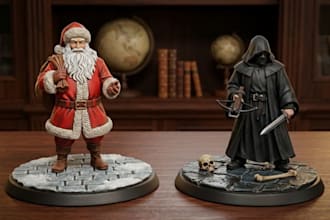 create custom 3d printable stl miniature, figurine or dnd character model