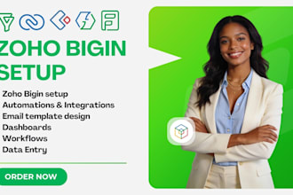 set up zoho bigin CRM for your business set up zoho templates pipelines modules