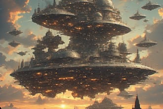 draw sci fi illustration and sci fi concept art