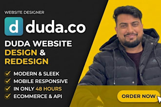 build a responsive duda website design and landing page