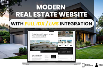 build a professional real estate website with idx mls integration