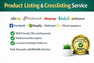 list product on poshmark, vinted, depop, whantnot, ebay, shopify and noon
