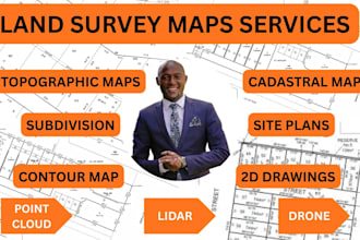 design topographic maps, site plan, subdivision and cadastral drawings
