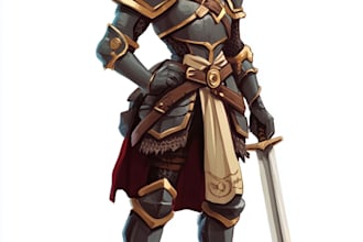 draw 2d game characters, animation and game assets