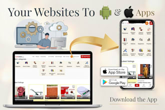 convert website to android app and ios app using webview