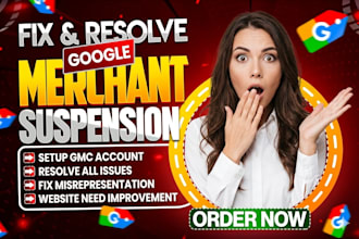 fix gmc google merchant centre misrepresentation suspension shopping