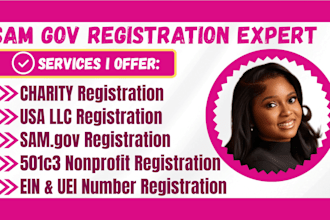 register non profit, llc, form 1023ez reinstate 501c3 tax exempt, cage code, ein