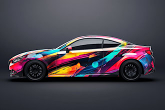 design professional car wrap, van wrap any vehicle wrap