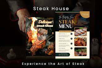 design food, restaurant, wedding set menu, flyer and poster