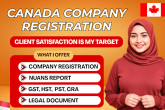 register canada company, cra bn, gst, virtual address, company formation