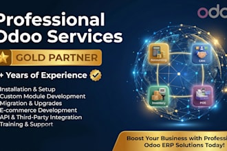 develop customize and deploy odoo erp enterprise lifetime support for businesses