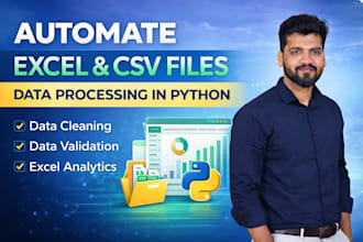 automate excel and CSV data processing using python