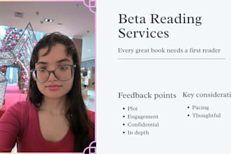 beta read your fiction novel with an in depth critique