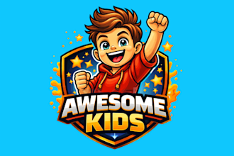 create cute and energetic character mascot logo design service