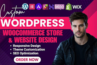 hostinger wordpress website design elementor pro woocommerce homepage website