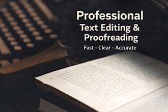 rewrite, edit and improve your text professionally
