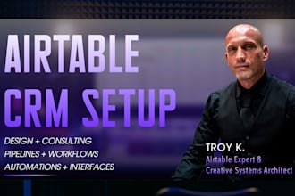set up or optimize your airtable CRM with automations and interfaces
