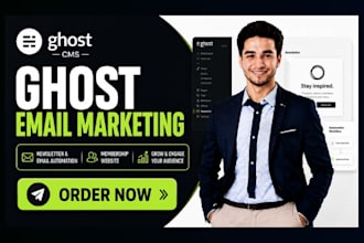 setup ghost cms ghost newsletter ghost email automation membership website