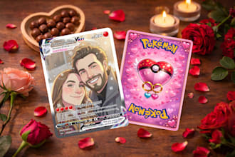 create a custom pokémon card with your photo in anime style
