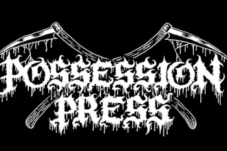create an illegible black metal logo for your underground project