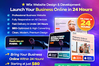 design a modern wix website or redesign your wix website
