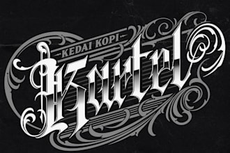 design a modern aggressive metalcore or djent typography logo
