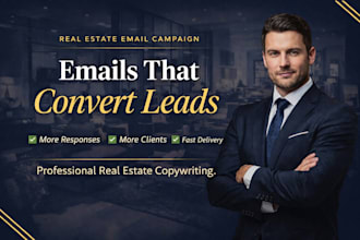 write real estate email copy that converts leads
