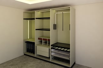 do designing and  modular kitchens and wardrobe