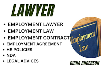 be your employment lawyer for legal services, contracts, agreements and policies