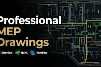 create mep, hvac, plumbing, and electrical drawings in autocad