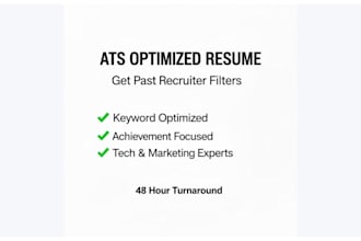 write an ats optimized tech or marketing resume